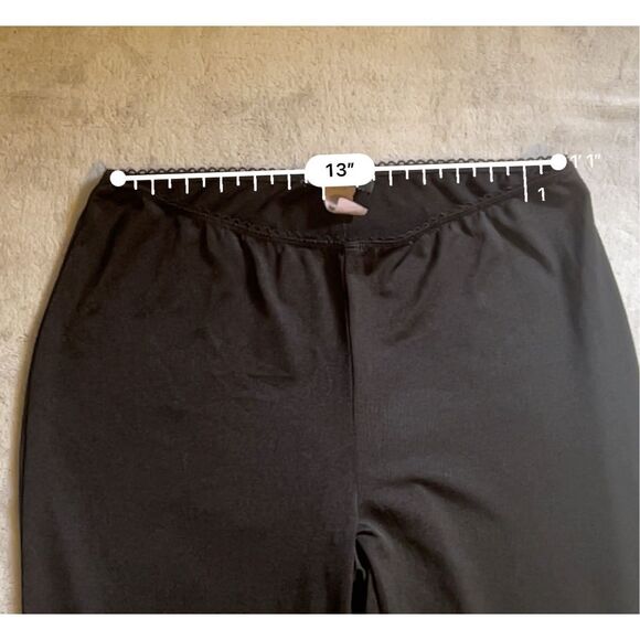 Vintage y2k Black Flare Low Rise Office Pants Large - Picture 5 of 12